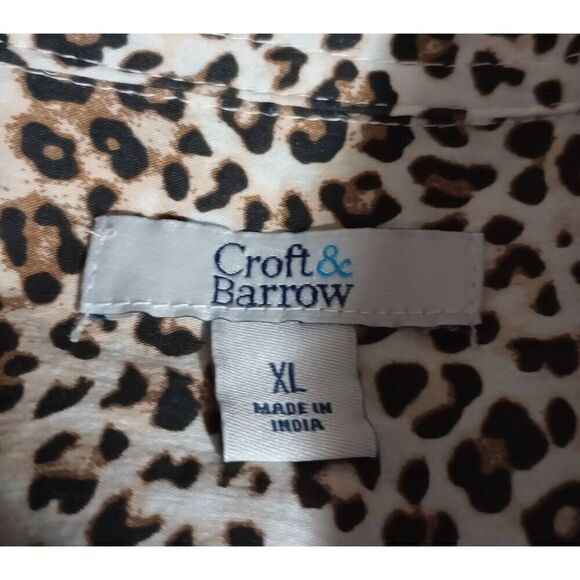 Croft and Barrow Shirt Ladies Extra Large Animal Print #mobwife - Picture 6 of 8